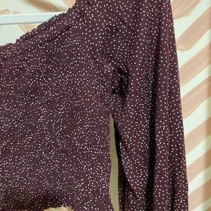 Cropped Over The Shoulder Top